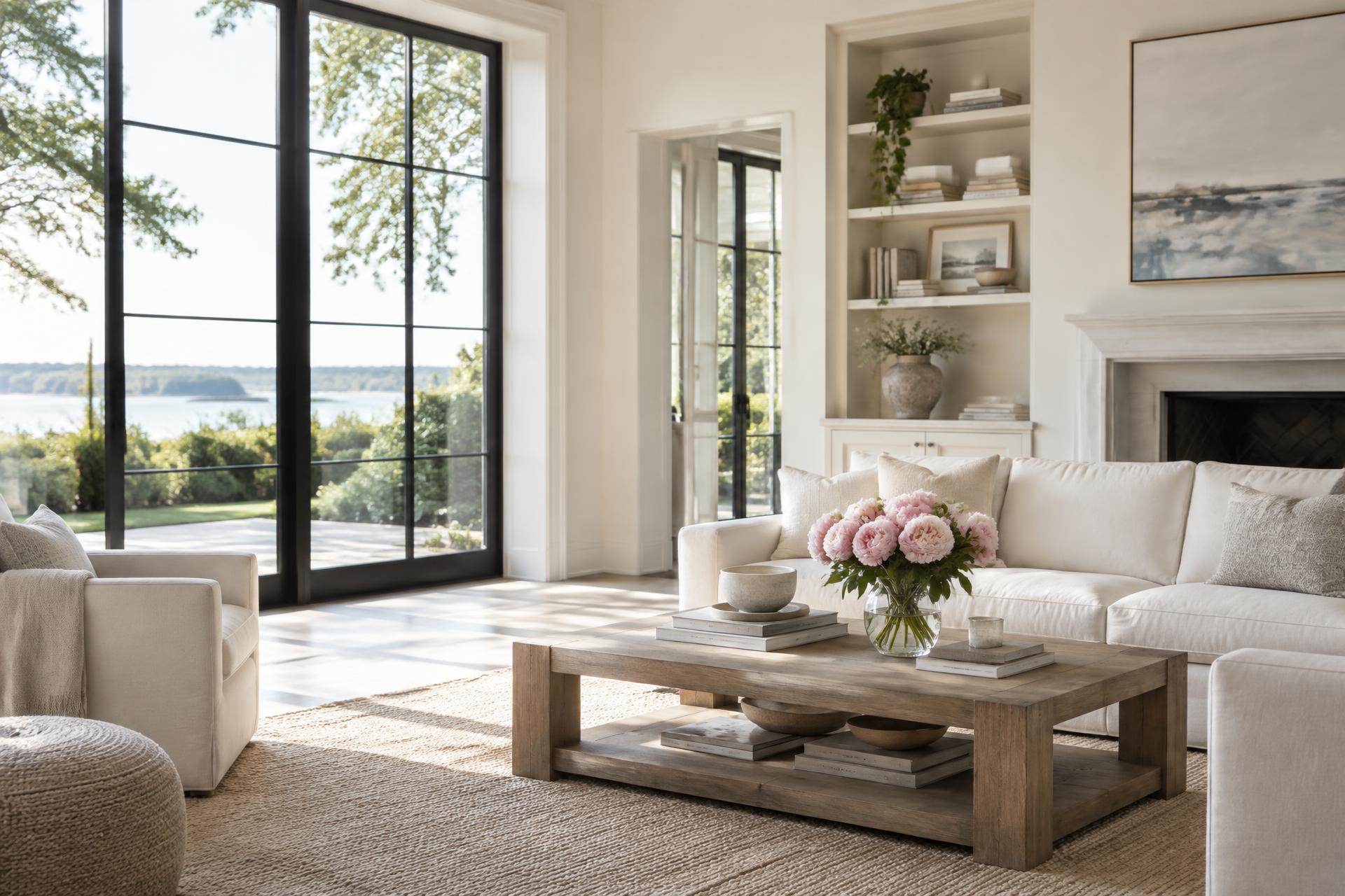 Bright and beautifully clean living room